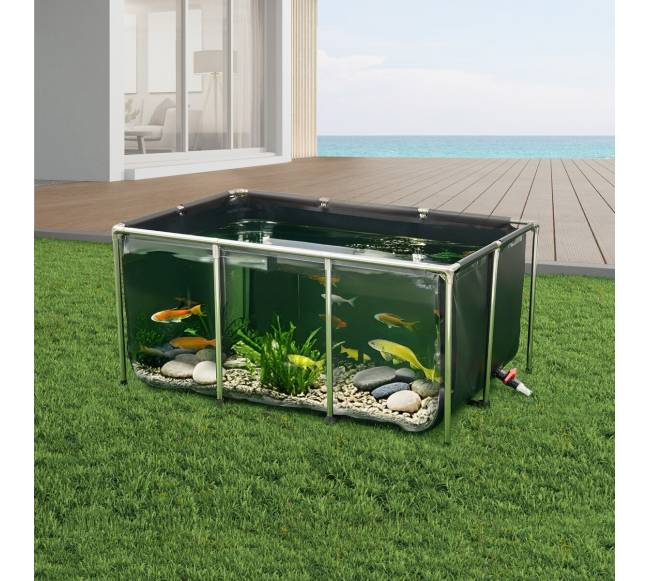 Drožlių plokštės žuvies tvenkinys 1023 l su skaidriu langu7