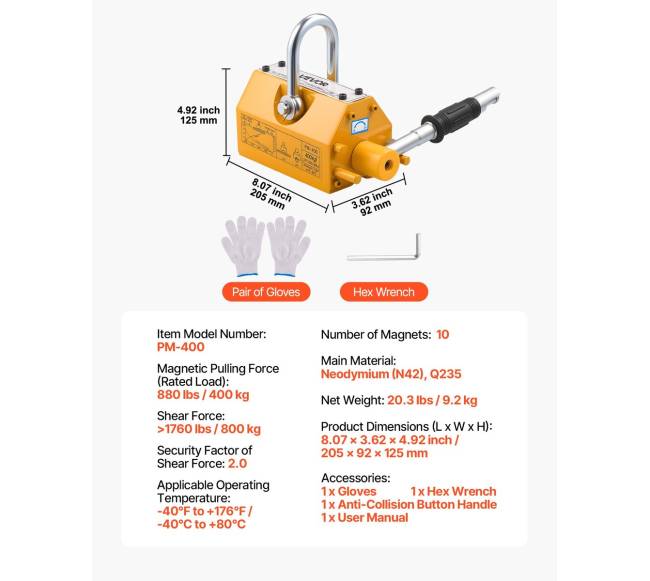 Magnetinis keltuvas su 400 kg galia6