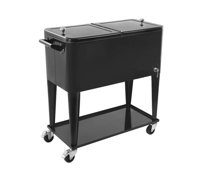 Riedantys ledų dėžė su butelių atidarytuvu0