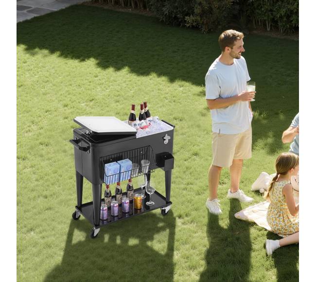 Riedantys ledų dėžė su butelių atidarytuvu7