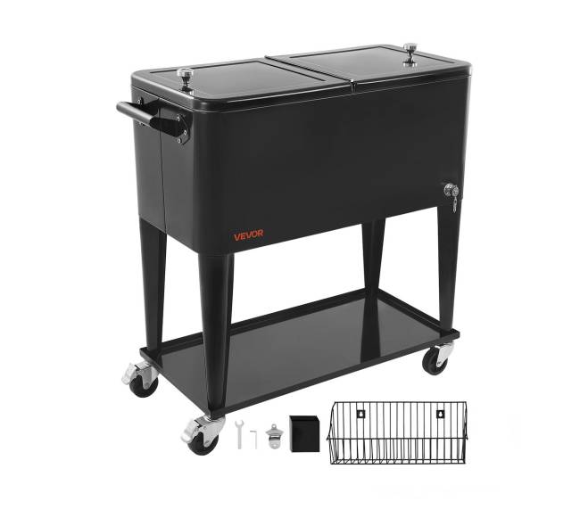 Riedantys ledų dėžė su butelių atidarytuvu8