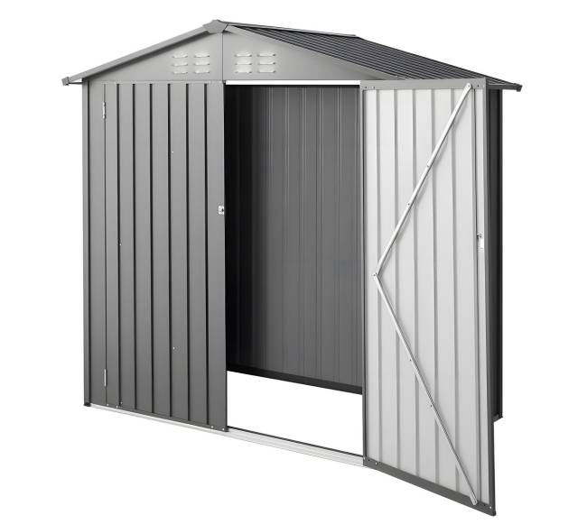 Metalinė sodo sandėliavimo patalpa su užrakinamomis durimis9