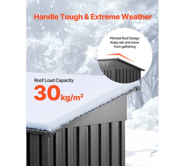 Metalinė sodo sandėliavimo patalpa 1533 x 876 x 1815 mm3