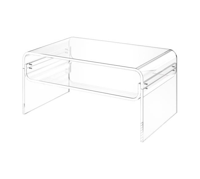 Akrilinis kavos staliukas su lentyna0