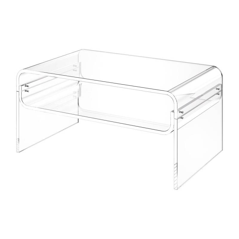 Akrilinis kavos staliukas su lentyna0