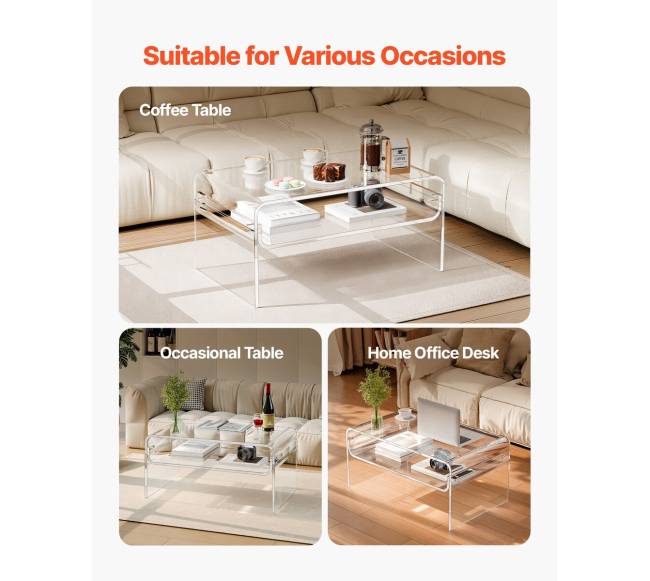 Akrilinis kavos staliukas su lentyna5