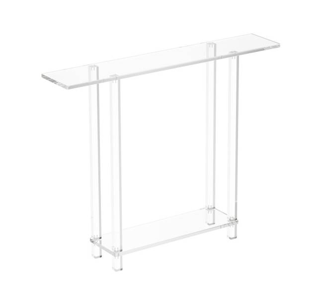 Akrilo konsolinis stalas 2 lygių0