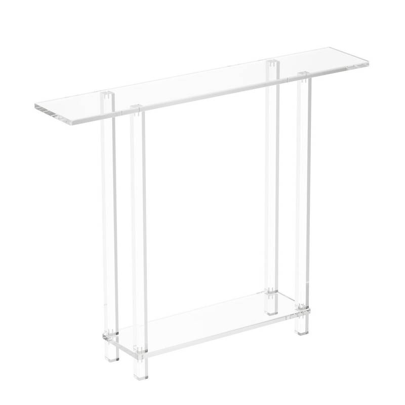 Akrilo konsolinis stalas 2 lygių0