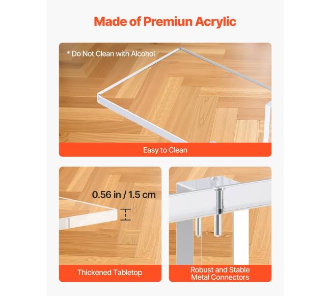 Akrilo konsolinis stalas 2 lygių4