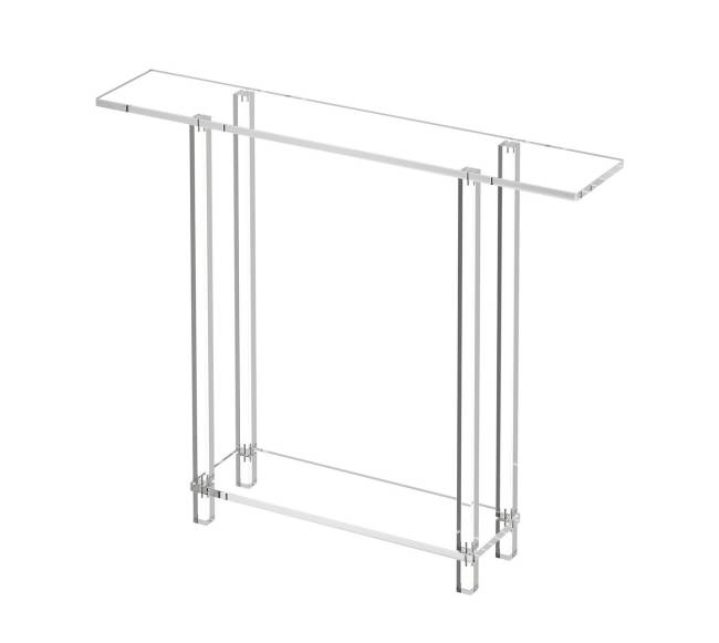 Akrilo konsolinis stalas 2 lygių10