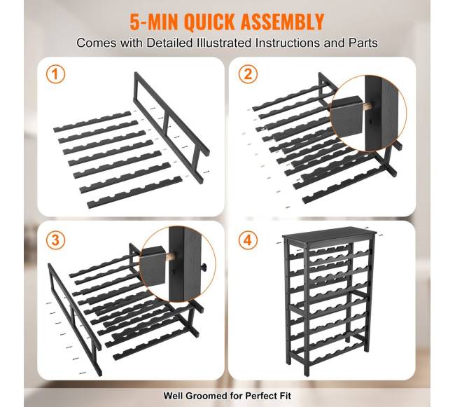 42 butelių bambukinė vyno lentyna4