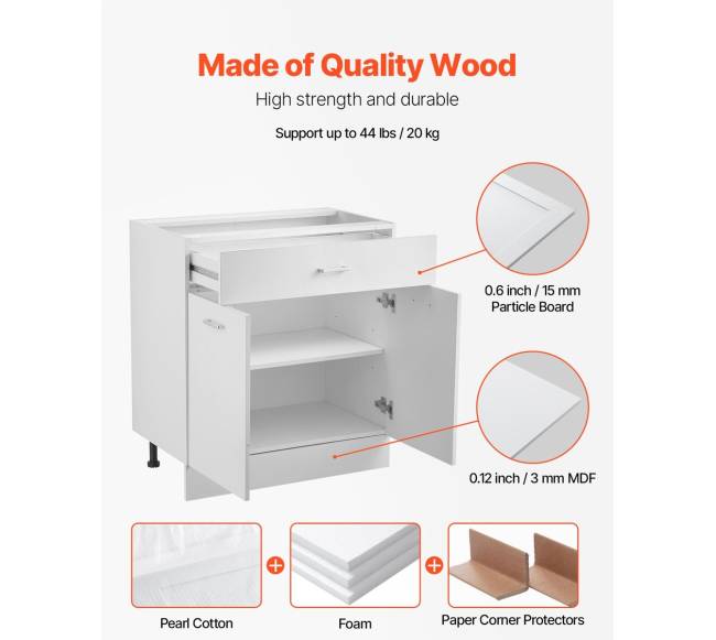 šėkerio pagrindo spintelė su stalčiumi1