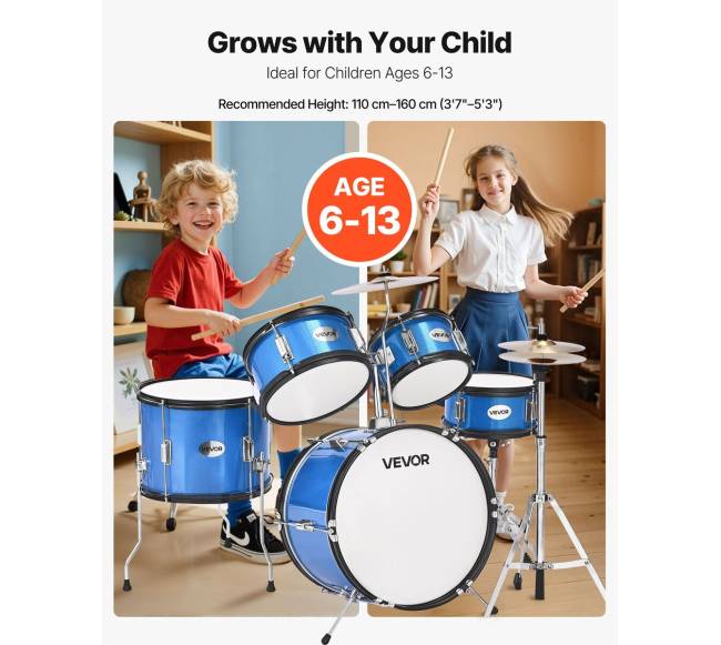 Vaikiškas būgnų rinkinys 5 dalių1