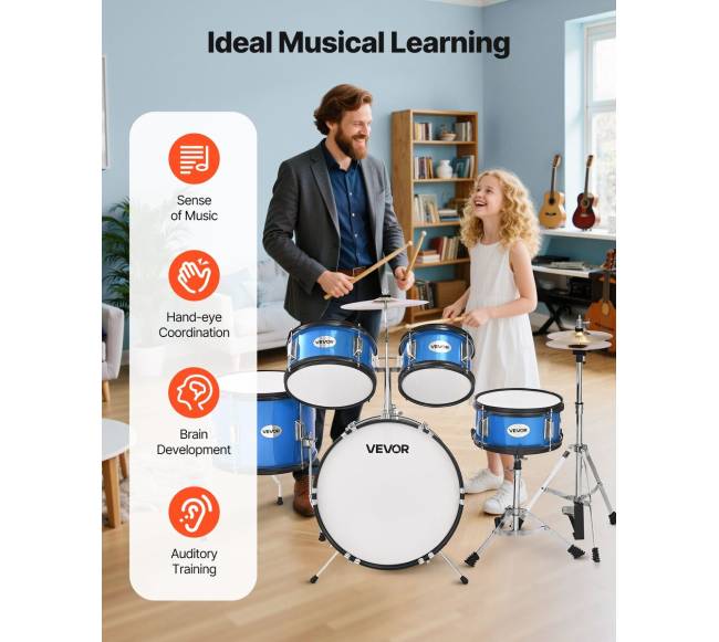 Vaikiškas būgnų rinkinys 5 dalių4