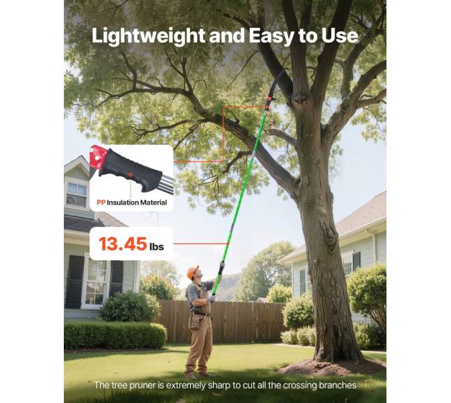 Rankinis teleskopinis medžių genėtuvas 118-809 cm plieninis ašmuo3