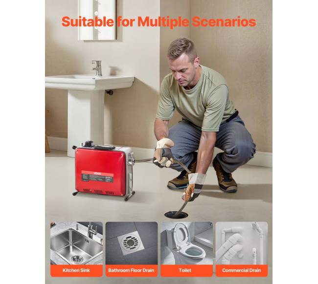 Vamzdžių valymo mašina, 500W 1400RPM5