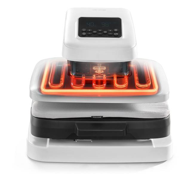 Automatinis šilumos presas drabužiams 38 x 38 cm10