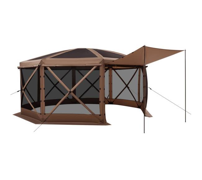 Išskleidžiama pavėsinė su tinklu 12-15 žmonių0