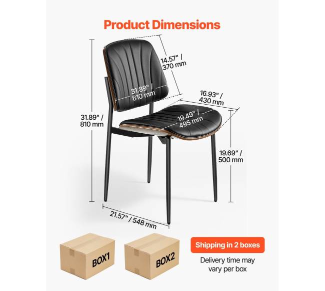 Modernios juodos valgomojo kėdės (4 vnt.)1