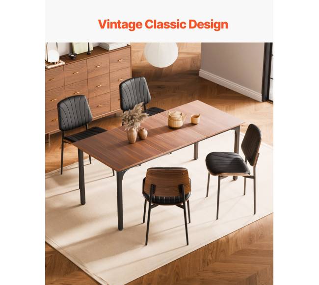 Modernios juodos valgomojo kėdės (4 vnt.)5