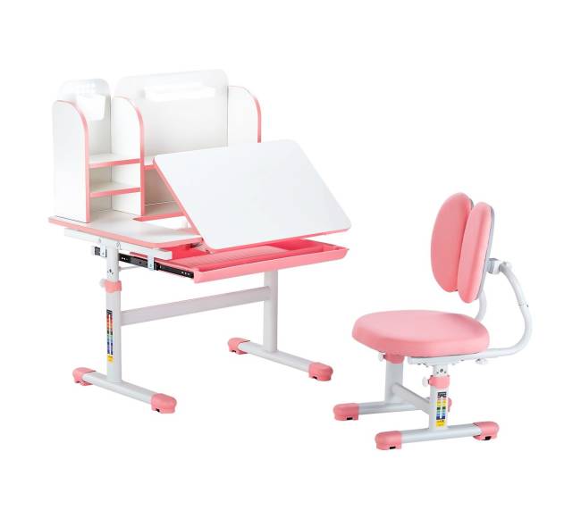 Vaikiškas reguliuojamas rašomasis stalas su kėde0