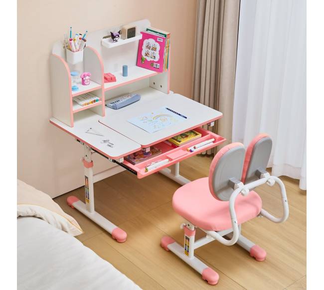 Vaikiškas reguliuojamas rašomasis stalas su kėde7
