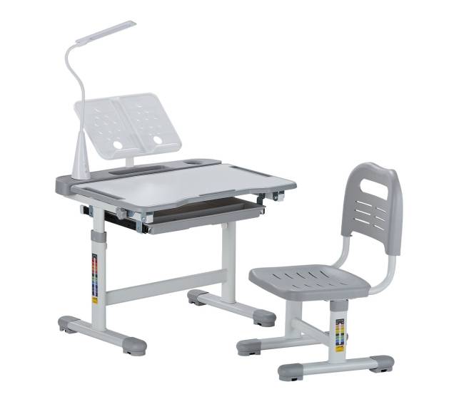 Vaikiškas stalas ir kėdė su lempa0