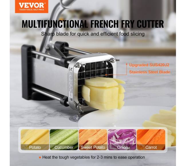 Nerūdijančio plieno bulvyčių pjaustyklė1