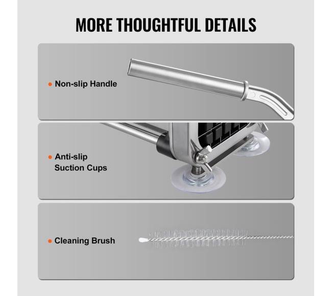 Nerūdijančio plieno bulvyčių pjaustyklė5