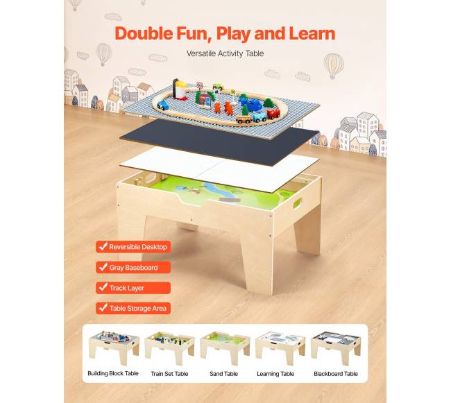 Daugiafunkcinis žaidimų stalas su kaladėlėmis1