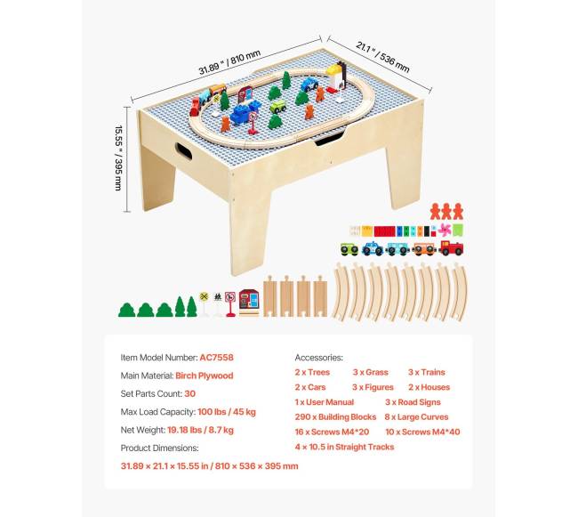 Daugiafunkcinis žaidimų stalas su kaladėlėmis6