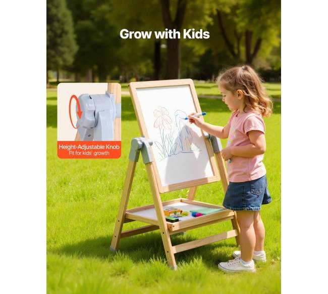 Dvipusis vaikų piešimo molbertas3