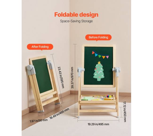 Dvipusis vaikų piešimo molbertas5