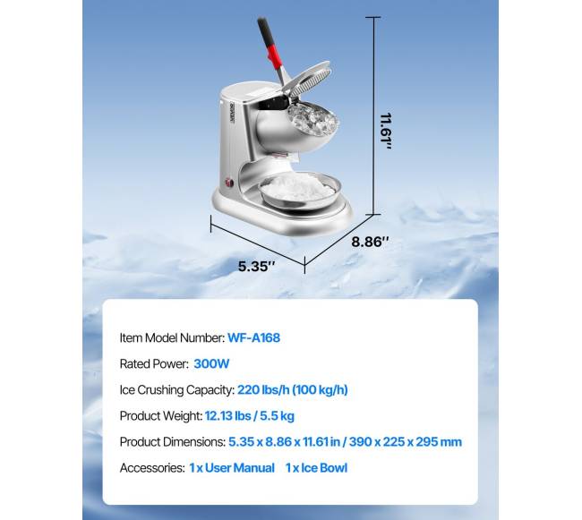 Komercinis ledo trupintuvas 100 kgval elektrinis6