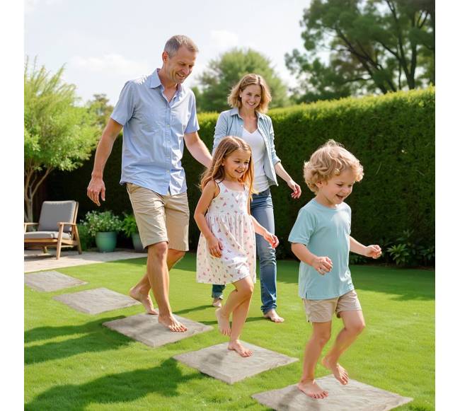 Dekoratyvinės sodo plytelės 16 vnt. smėlinės7