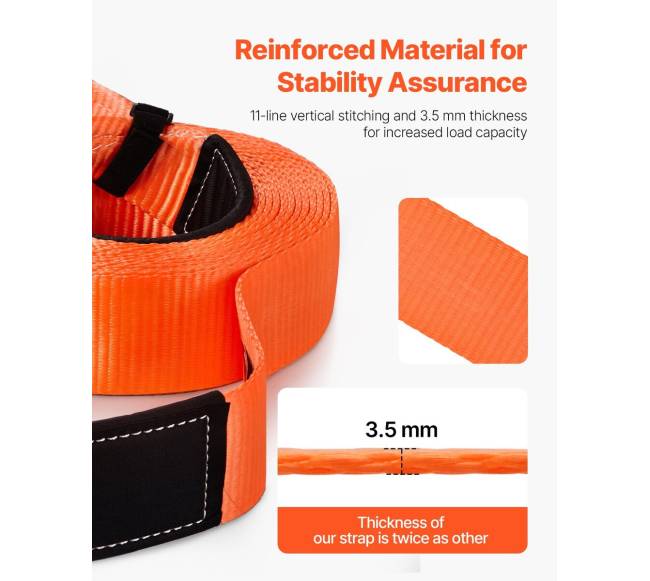 Automobilio vilkimo diržas 16329 kg 9.1 m 7.62 cm2