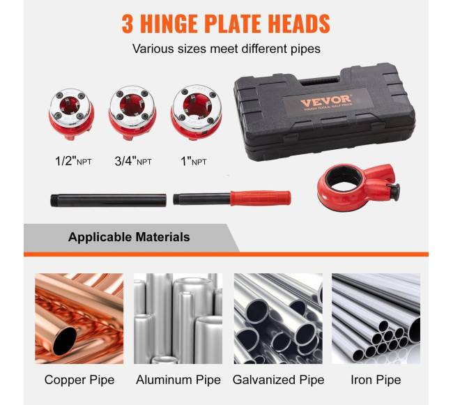 Reketinis vamzdžių sriegių rinkinys1