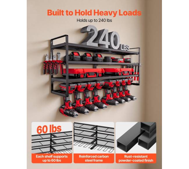 Įrankių laikiklis su sieninio montavimo laikikliu4