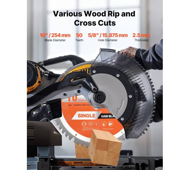 Diskinis pjovimo diskas medienai, 254 mm, 50 dantų1