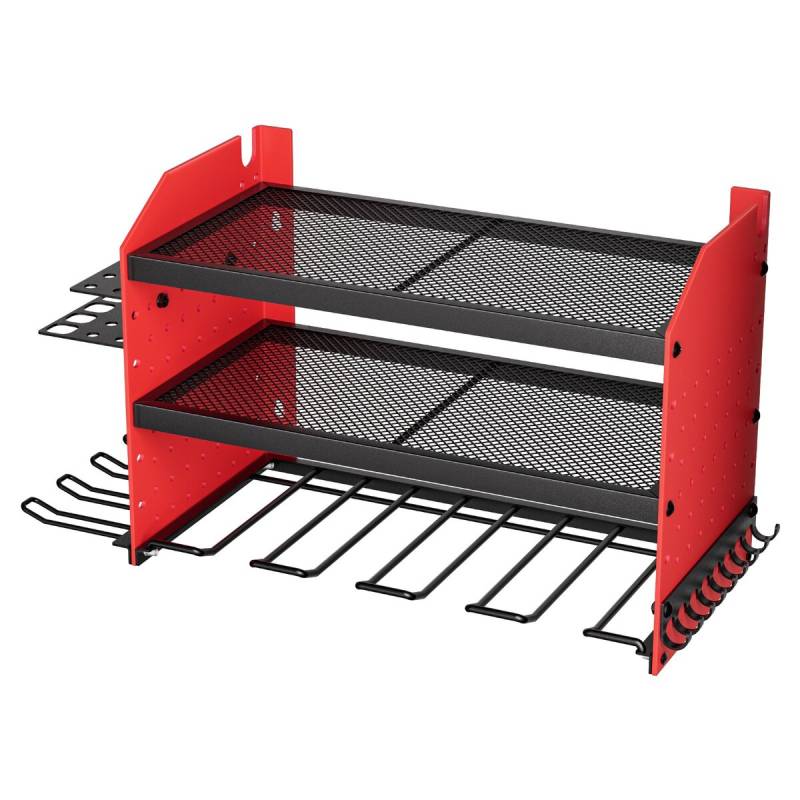 elektrinių įrankių sieninė lentyna su 4 laikikliais0