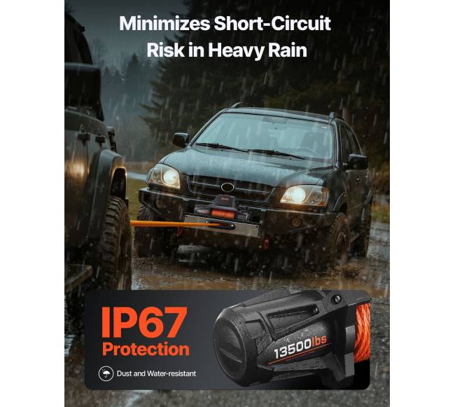 Elektrinis gervė 6100 kg, 12V DC su sin. virve4