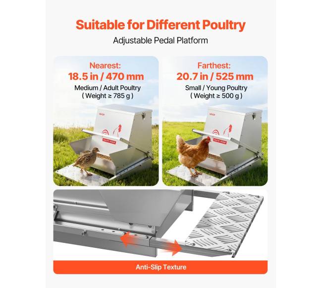 Automatinė vištų lesyklėlė su 18,14 kg talpa3