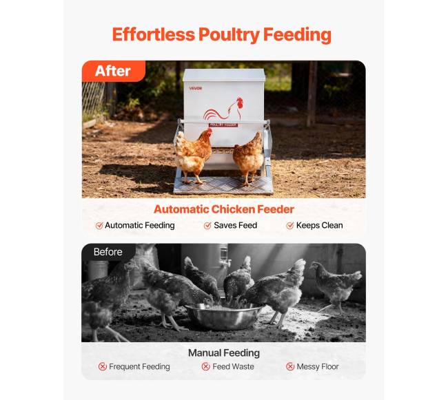 Automatinė vištų lesyklėlė su 18,14 kg talpa4