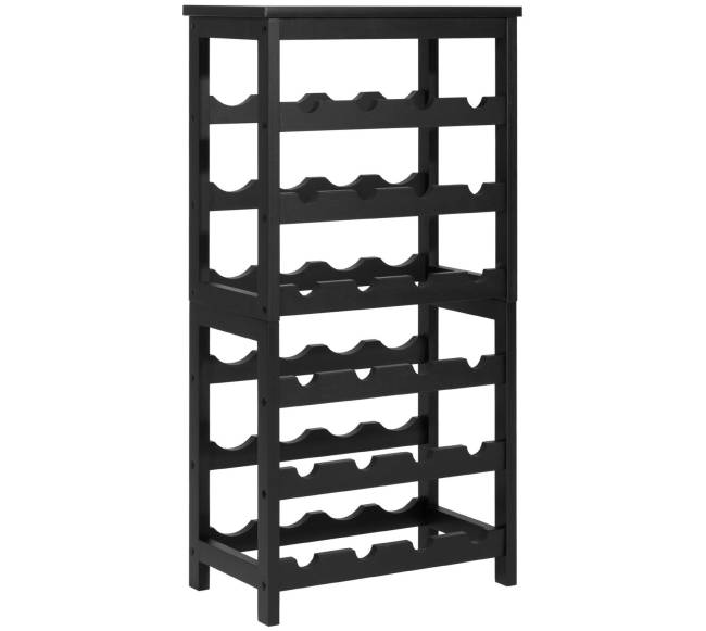 24 butelių išardoma vyno lentyna, 6 lygiai0