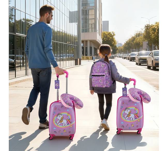 Vaikiškas lagaminas su ratukais ir rinkiniu7