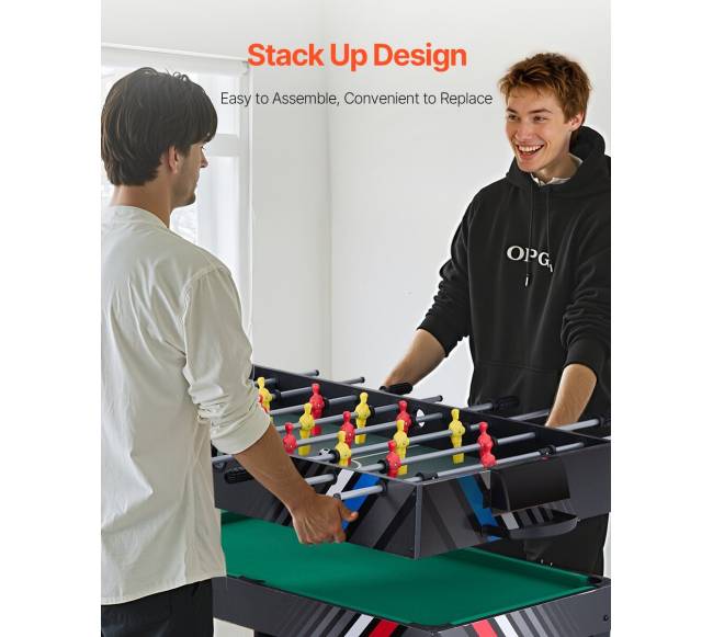 122 cm 4-in-1 stalo žaidimų komplektas3