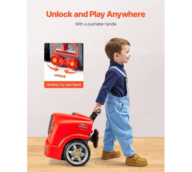 Raudonas vaikiškas variklio remonto rinkinys4