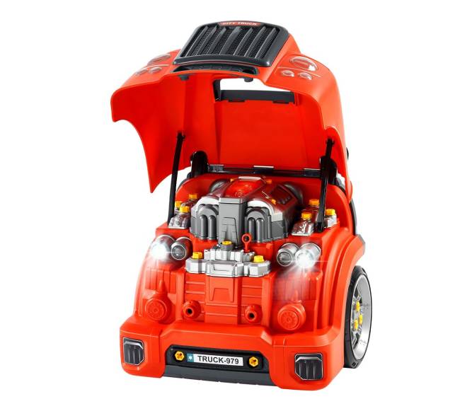 Raudonas vaikiškas variklio remonto rinkinys8