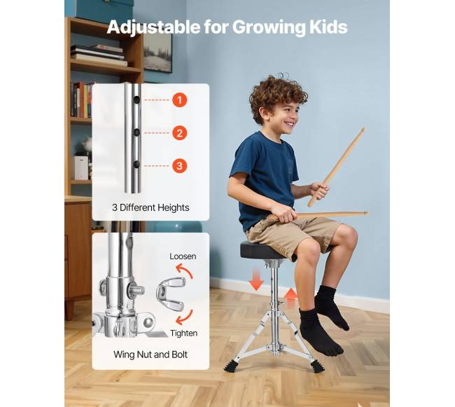 Vaikų būgnų komplektas su bosiniu būgnu 41 cm5