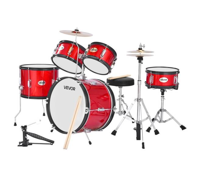 Vaikų būgnų komplektas su bosiniu būgnu 41 cm8